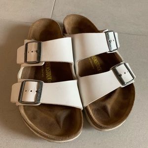 Birkenstocks white size 7